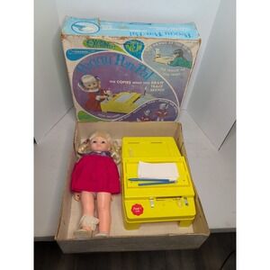Vtg 1970 Horsman Peggy Pen Pal 18" Poseable Doll Original Outfit/Pens/Box